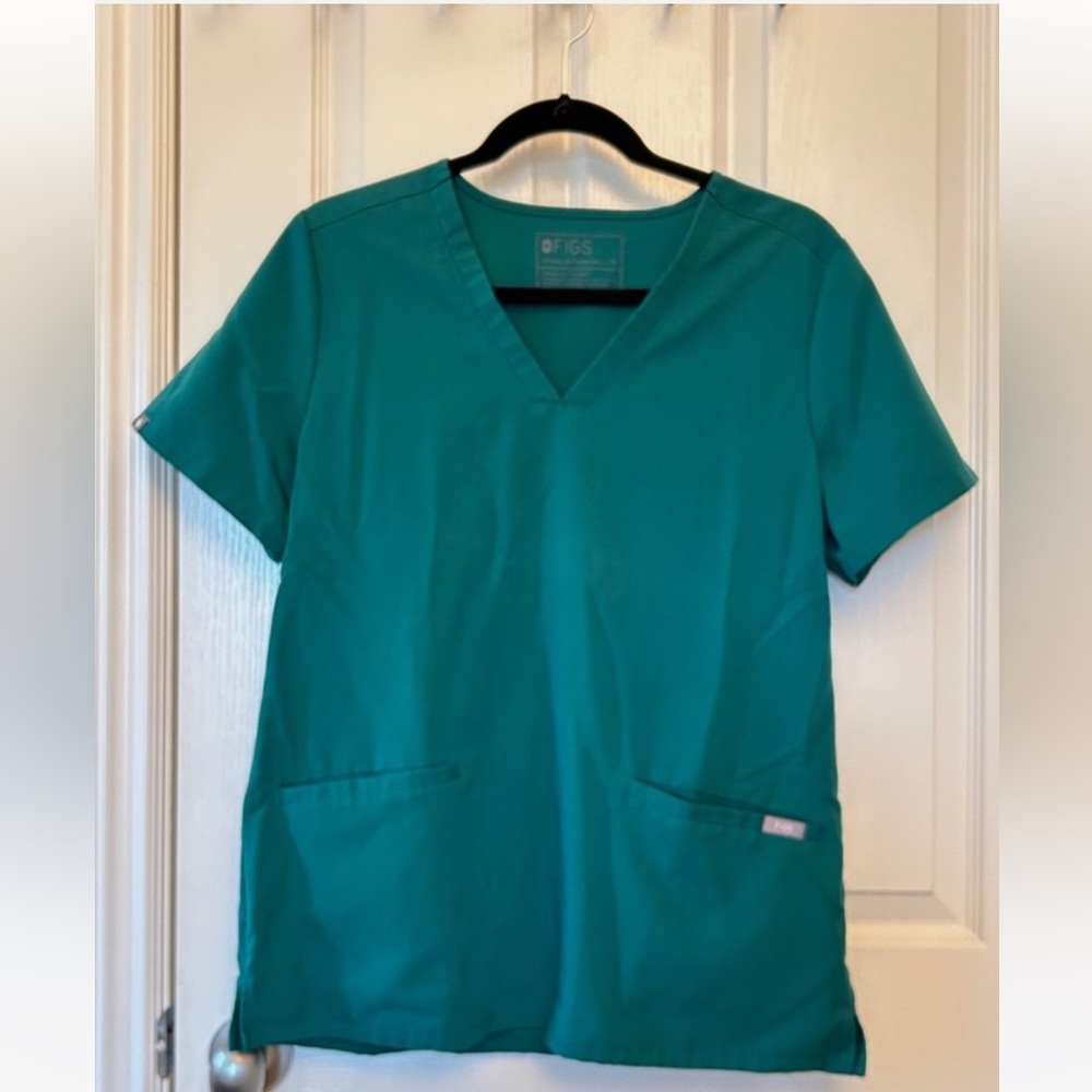 SET: Figs Women's Short Sleeve Teal scrub set